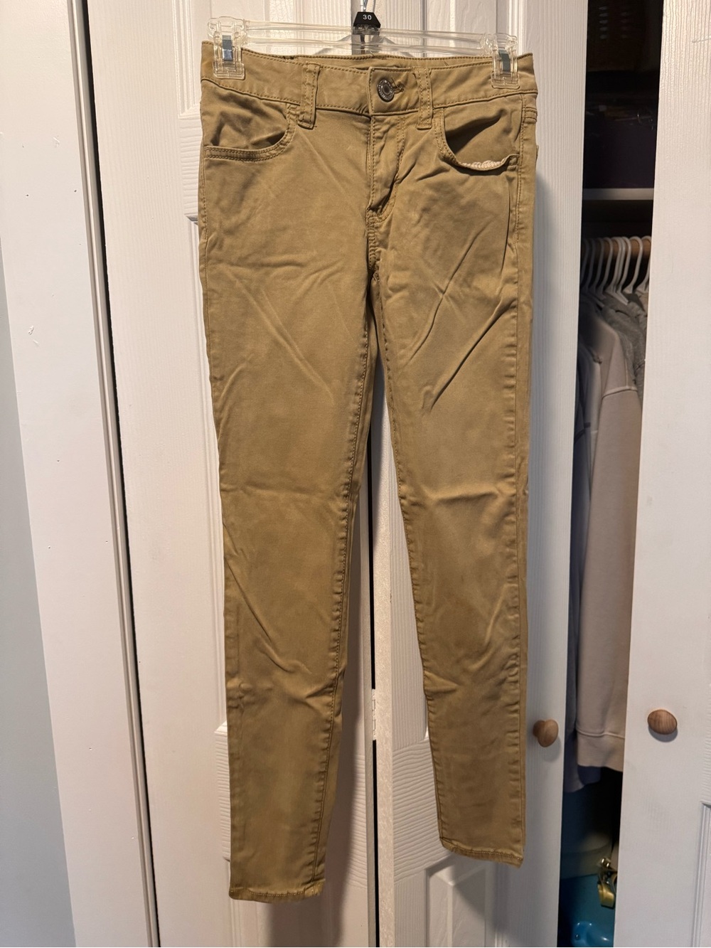 Women's Slim Fit Ankle Khaki Pants
